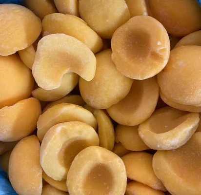 Sinocharm BRC-A 4-Star Product 1/2 Halve Cut IQF Peaches Half Wholesale Price 10kg Bulk Frozen Yellow Peach for Juice Drink