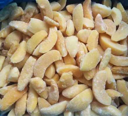 Sinocharm BRC-A 4-Star Product 1/2 Halve Cut IQF Peaches Half Wholesale Price 10kg Bulk Frozen Yellow Peach for Juice Drink