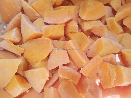 Wholesale Bulk Packed Frozen Pumpkin Diced Iqf Pumpkin Chunks Frozen Vegetables