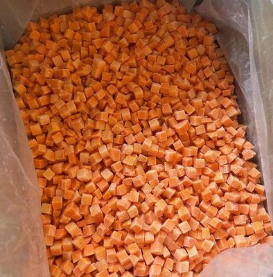 Wholesale Bulk Packed Frozen Pumpkin Diced Iqf Pumpkin Chunks Frozen Vegetables