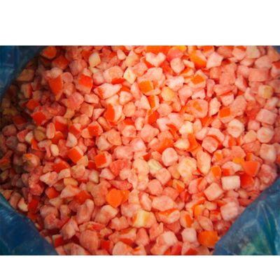 HALAL Certified Frozen Vegetables Factory IQF Tomato Dices 10mm Frozen Diced Tomatoes in China