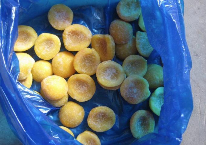 IQF Biologique Jaune P&ecirc;che &agrave; moiti&eacute; Fruits surgel&eacute;s Go&ucirc;t sucr&eacute; en vrac Emball&eacute; P&acirc;tes d'eau conserv&eacute;es Cube entiers Dose &agrave; moiti&eacute; Disponible 2