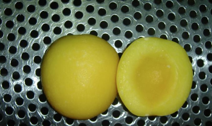 IQF Biologique Jaune P&ecirc;che &agrave; moiti&eacute; Fruits surgel&eacute;s Go&ucirc;t sucr&eacute; en vrac Emball&eacute; P&acirc;tes d'eau conserv&eacute;es Cube entiers Dose &agrave; moiti&eacute; Disponible 3