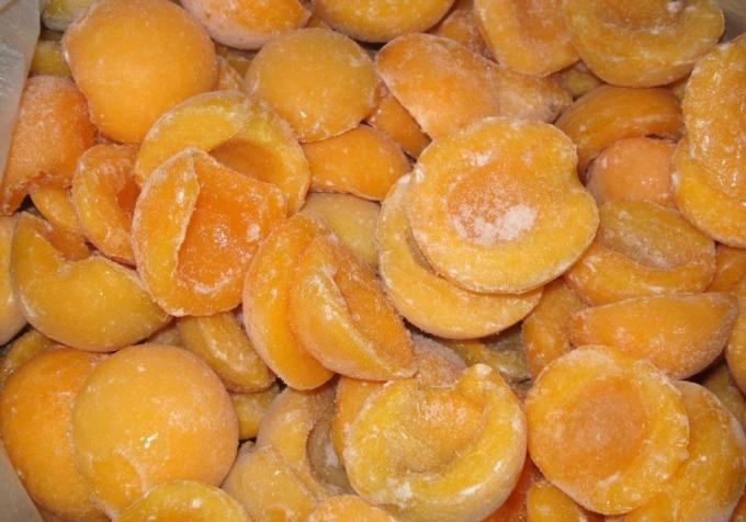 IQF Biologique Jaune P&ecirc;che &agrave; moiti&eacute; Fruits surgel&eacute;s Go&ucirc;t sucr&eacute; en vrac Emball&eacute; P&acirc;tes d'eau conserv&eacute;es Cube entiers Dose &agrave; moiti&eacute; Disponible 4