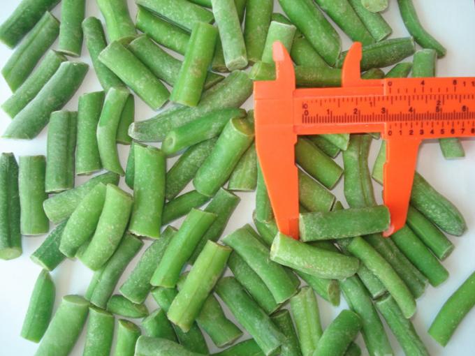 Vente directe d'usine chinoise de l&eacute;gumes surgel&eacute;s, haricots verts coup&eacute;s IQF surgel&eacute;s, conception OEM ou ODM 0