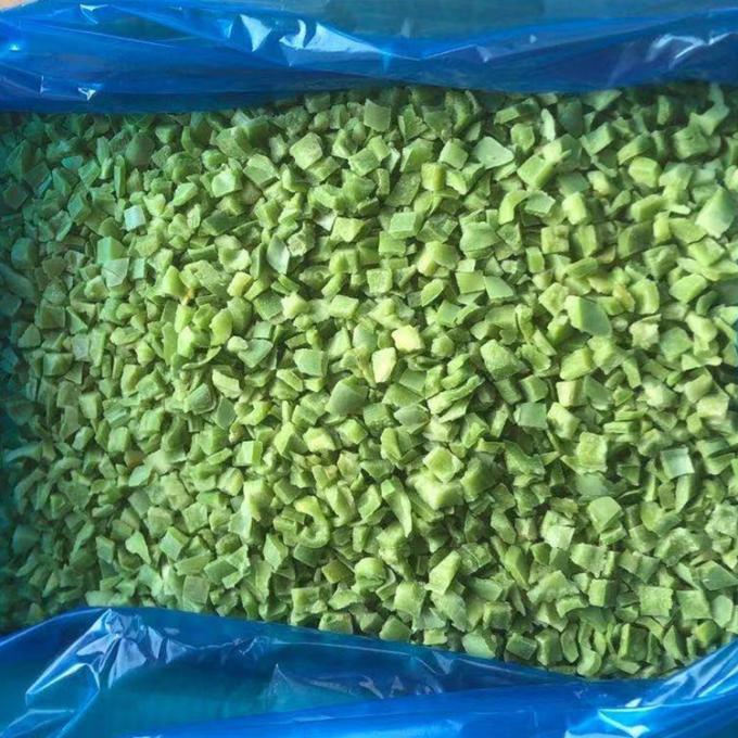 Chine Fournisseur IQF Traitement Surgel&eacute; Rouge Doux Poivron D&eacute;s en Vrac L&eacute;gumes Surgel&eacute;s 3
