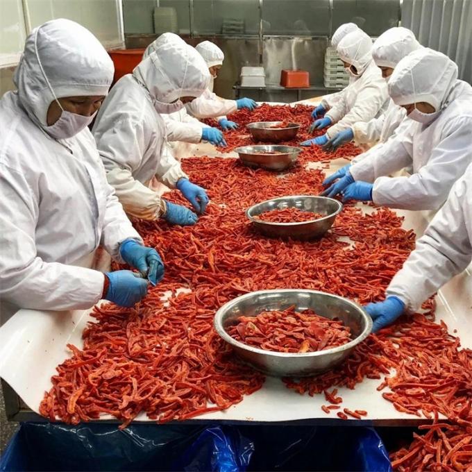 Fabrication professionnelle de qualit&eacute; certifi&eacute;e par IQF Red Bell Pepper Strips surgel&eacute;es 0