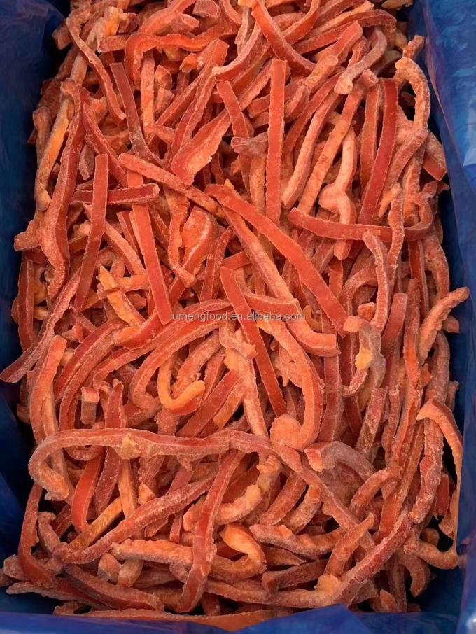 Fabrication professionnelle de qualit&eacute; certifi&eacute;e par IQF Red Bell Pepper Strips surgel&eacute;es 1