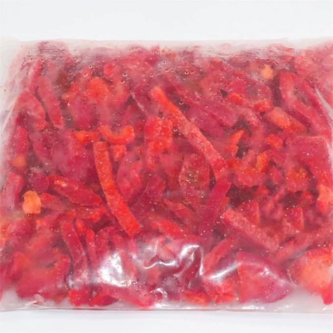 Fabrication professionnelle de qualit&eacute; certifi&eacute;e par IQF Red Bell Pepper Strips surgel&eacute;es 5