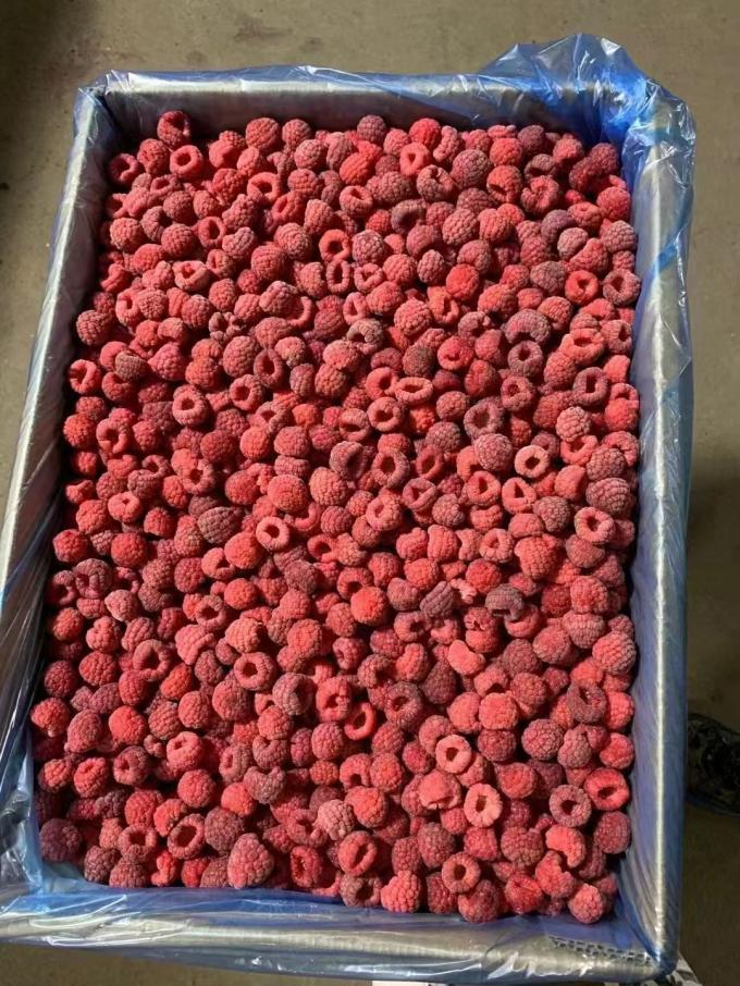 Framboises fra&icirc;ches congel&eacute;es de haute qualit&eacute;, s&eacute;lectionn&eacute;es pour leur go&ucirc;t sucr&eacute;, pour les jus, les desserts, les milkshakes. 2
